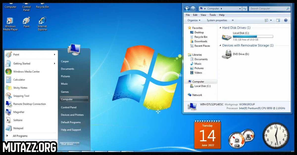 تحميل ويندوز 7 بصيغة iso من ميديا فاير