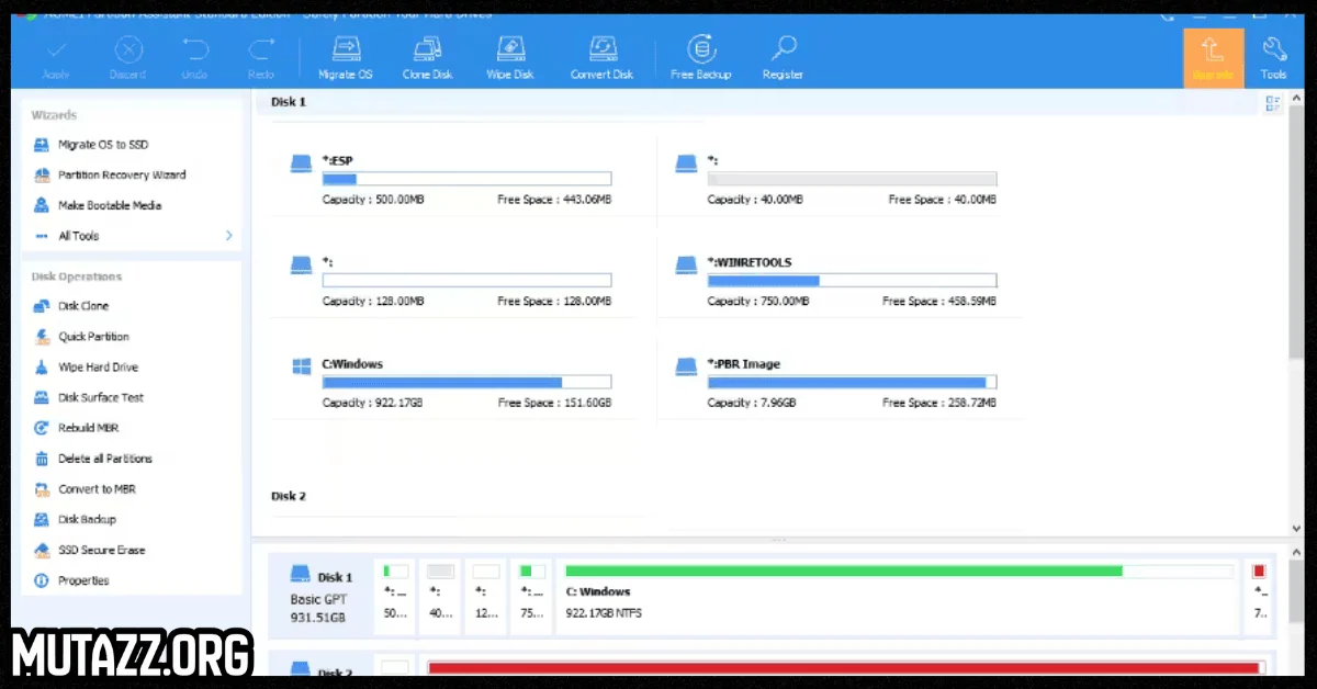 aomei partition assistant مفعل مدى الحياة