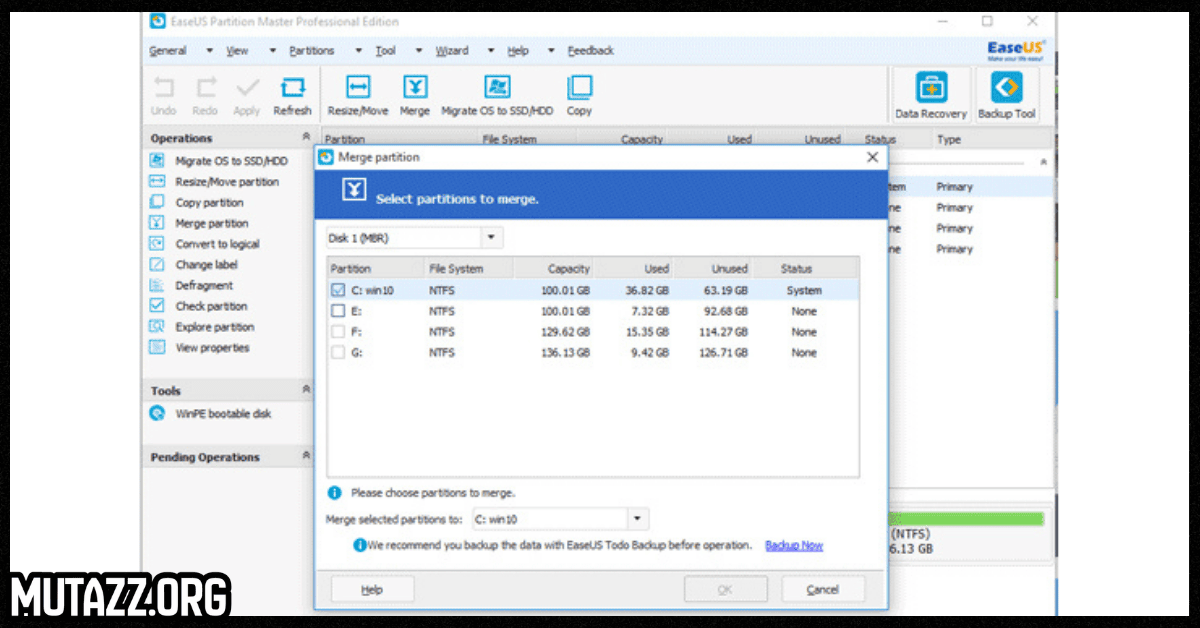 EaseUS Partition Master كامل