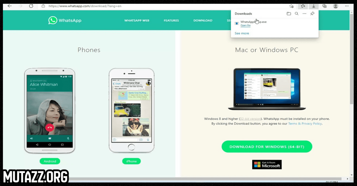 تنزيل واتس اب للكمبيوتر